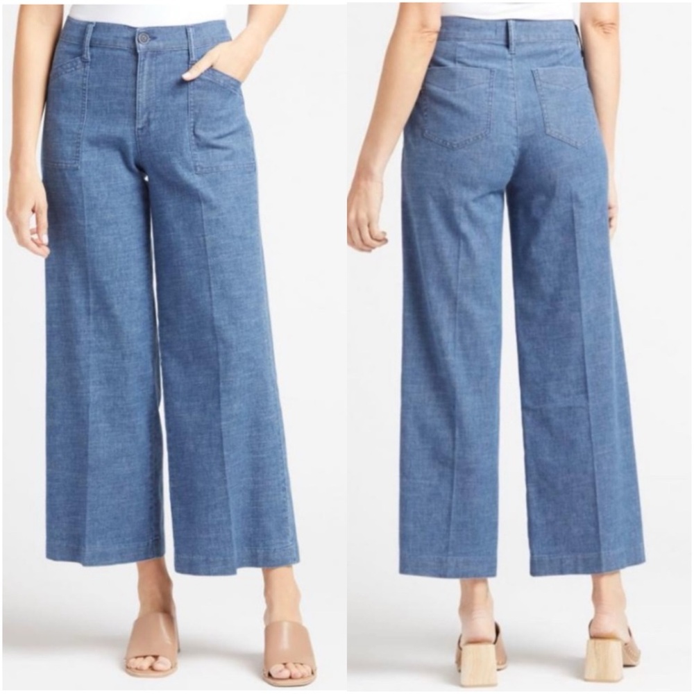 EVEREVE Beth Wide Leg Pants in Sundance Sky Wash